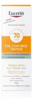 EUCERIN Protetor Solar Facial Oil Control Cor Clara FPS 70 50ml, Antioleosidade, Proteção UVA, UVB e Luz Visível, Pele Oleosa