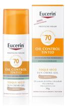 EUCERIN Protetor Solar Facial Oil Control Cor Média FPS 70 50ml, Antioleosidade, Proteção UVA, UVB
