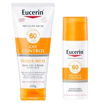 Eucerin Sun Kit - Protetor Solar Corporal Toque Seco FPS60 + Protetor Solar Facial Pigment Control FPS60 Eucerin Sun Kit - Protetor Solar Corporal Toque Seco FPS60 + Protetor Solar Facial Pigment Control FPS60