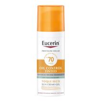Eucerin Sun Oil Control Tinted Claro FPS 70 Protetor Solar Facial 50g