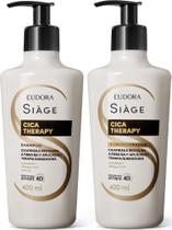 Eudora Combo Siàge Cica-Therapy: Shampoo 400ml + Condicionador 400ml