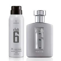 Eudora Kit Club 6: Desodorante Colônia 95ml + Desodorante Antitranspirante Aerossol 125ml