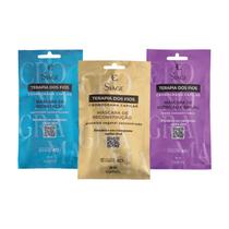 Eudora Kit Cronograma Capilar Siàge Terapia dos Fios Máscara Capilar: Reconstrução 60ml + Hidratação 60ml + Nutrição 60ml