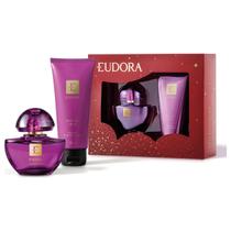 Eudora Kit Presente Natal Eudora Roxo Miniatura