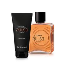 Eudora Kit Pulse Action: Desodorante Colônia 100ml + Balm Pós-Barba 75g