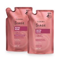 Eudora Kit Refil Siàge Nutri Rosé: Shampoo 400ml + Condicionador 400ml
