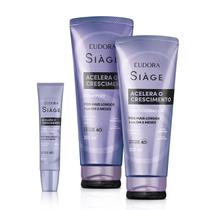 Eudora Kit Siàge Acelera o Crescimento: Shampoo 250ml + Condicionador 200ml + Tônico 65ml Eudora Kit Siàge Acelera o Crescimento: Shampoo 250ml + Condicionador 200ml + Tônico 65ml