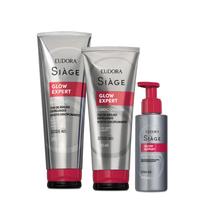 Eudora Kit Siàge Glow Expert: Shampoo 250ml + Condicionador 200ml + Balm Disciplinante 100ml