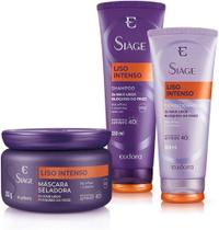 Eudora Kit Siàge Liso Intenso Shampoo + Condicionador + Máscara Capilar (Nova Versão)