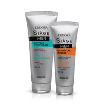 Eudora Kit Siàge Men: Shampoo Limpeza Purificante 250ml + Condicionador Hidratação Intensa 200ml