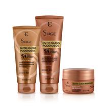 Eudora Kit Siàge Nutri Óleos Poderosos Shampoo + Condicionador + Máscara Capilar