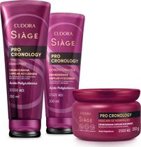 Eudora Kit Siàge Pro Cronology: Shampoo + Condicionador + Mascara