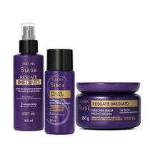 Eudora kit siage resgate imediato água lamelar+másc+leave-in Eudora kit siage resgate imediato água lamelar+másc+leave-in