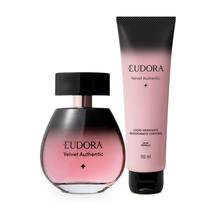 Eudora Kit Velvet Authentic: Desodorante Colônia 100ml + Loção Perfumada Desodorante Corporal 150ml