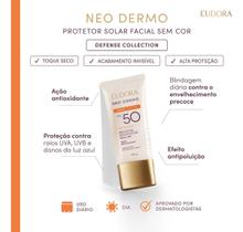 Eudora Neo Dermo Protetor Solar Facial Sem Cor Fps 50 40ml