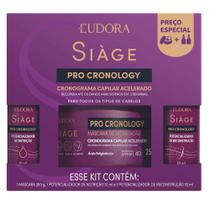 Eudora Siàge Kit Máscara Pro Cronology Reconstrução Pro Cronology Siàge Drop Nutrição Pro Cronology