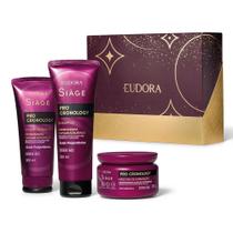Eudora Siáge Kit Pro Cronology Shampoo 250ml + Condicionador 200ml + Máscara 250g Eudora Siáge Kit Pro Cronology Shampoo 250ml + Condicionador 200ml + Máscara 250g