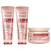 Eudora Siàge Nutri Acid.Complex Kit Shampoo + Condicionador + Máscara