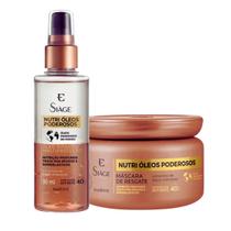 Eudora Siàge Nutri Óleos Poderosos Máscara e Óleo Bifásico