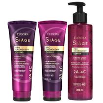 Eudora Siàge Pro Cronology Curvas Kit Shampoo + Condicionador + Finalizador