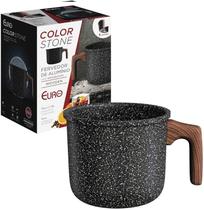 Euro Home - Fervedor 14 cm Antiaderente ColorStone Wooden - ALU8402-WD Euro Home - Fervedor 14 cm Antiaderente ColorStone Wooden - ALU8402-WD