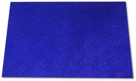 EVA com glitter 40x60 Azul pacote com 5 folhas