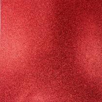 EVA com glitter 40x60 Vermelho pacote com 5 folhas