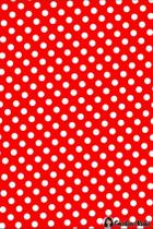 EVA Estampado POÁ 40x60 C/5fls Make+ Bolinha Vermelho e Branco