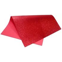 EVA Glitter 40x60cm C/5FLS Vermelho Make+
