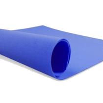 Eva Liso 60x40 Azul EscuroPara Atividade Escolar Decoração Com 10 Unidade