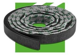 Eva Rodape Acabamento Ripado Laminado 2,5M - Urban Black Eva Rodape Acabamento Ripado Laminado 2,5M - Urban Black