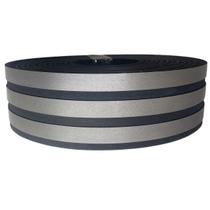 Eva Rodape Ripado Laminado De Acabamento Cinza E Preto - 10M Eva Rodape Ripado Laminado De Acabamento Cinza E Preto - 10M