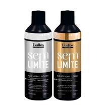 Évallos Profissional Shampoo Antiresiduo Detox + Máscara Progressiva Sem Limite 2x400ml Évallos Profissional Shampoo Antiresiduo Detox + Máscara Progressiva Sem Limite 2x400ml
