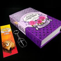 Evangelho de jesus mulher virtuosa laminada lilas sc kt