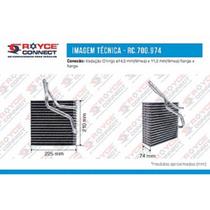 Evaporador Golf Bora AUD Tt A3 1999 Ate 2007 R134A Fluxo Paralelo Referencia 225 X 210 X 75Mm
