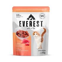 Everest sachê gatos adultos cubos de carne ao molho 85g