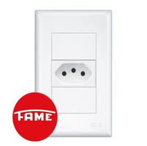 EVIDENCE Interruptor Tomada 2P+T 10A com Placa - FAME (3742)