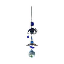 Evil Eye Cristal Sun Catcher Sinos De Vento Arco-íris Jardim Pendurado Decoração De Casa Pingente