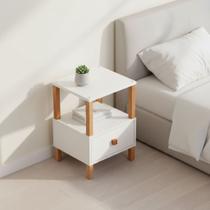 Evo Mesa de Cabeceira Branco 1 Gaveta Baixa