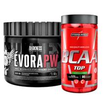 Evora Pré Treino 150g + Bcaa Top 120 Caps Integralmedica