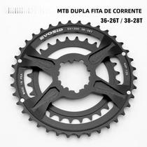 EVOSID MTB Pino Duplo 36-26T 38-28T Roda de Corrente de Bicicleta Para GXP XX1 X9 XO X01 gx Eagle NX EVOSID MTB Pino Duplo 36-26T 38-28T Roda de Corrente de Bicicleta Para GXP XX1 X9 XO X01 gx Eagle NX