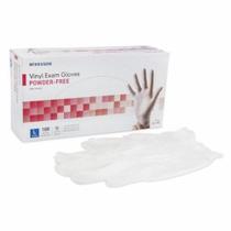 Exam Glove Vinyl Standard Cuff Large Clear 100 Count por McKesson