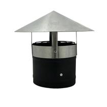 Exaustor 200 mm com chapéu chinês galvanizado