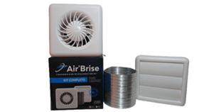 Exaustor Air Brise 80 Completo, 20cm tubo flex e venez auto fechante