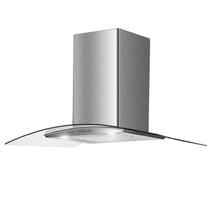 Exaustor Coifa de Parede Cozinha Aço Inoxidável e Vidro 90cm