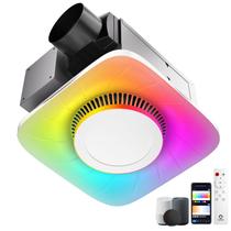 Exaustor de banheiro Lumary Smart WiFi com luz RGBAI 110CFM Exaustor de banheiro Lumary Smart WiFi com luz RGBAI 110CFM