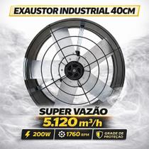 Exaustor De Cozinha Comercial Industrial 40cm Alta Vazão 200w 127v Exaustor De Cozinha Comercial Industrial 40cm Alta Vazão 200w 127v