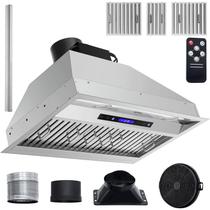 Exaustor de inserção VEVOR 900CFM 4 velocidades 76 cm em aço inoxidável