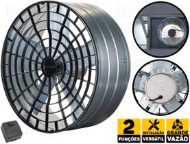 Exaustor De Parede Industrial Alta Vazão 40cm Com Reversão