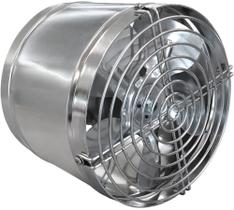 Exaustor INOX 20cm Original Qualitas - 3 Anos De Garantia